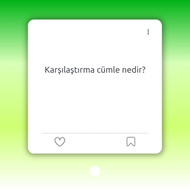 Karşılaştırma cümle nedir? 1