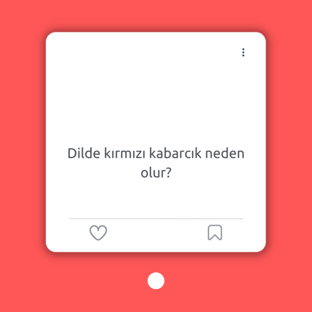 Dilde kırmızı kabarcık neden olur? 1