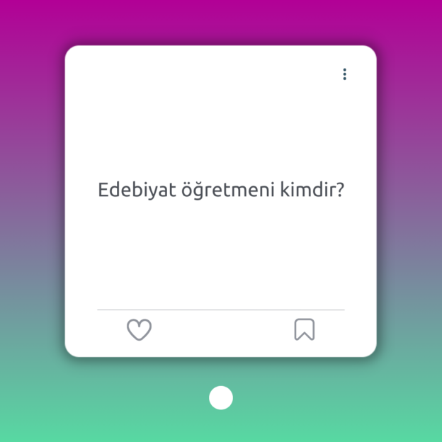 Edebiyat öğretmeni kimdir? 1