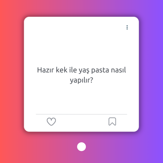 Hazır kek ile yaş pasta nasıl yapılır? 1