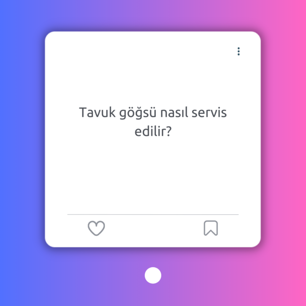 Tavuk göğsü nasıl servis edilir? 1