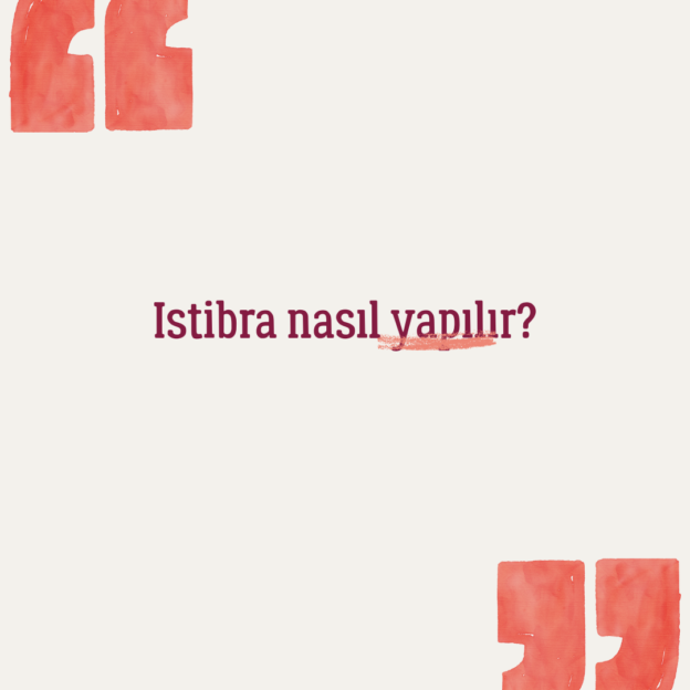 Istibra nasıl yapılır? 1