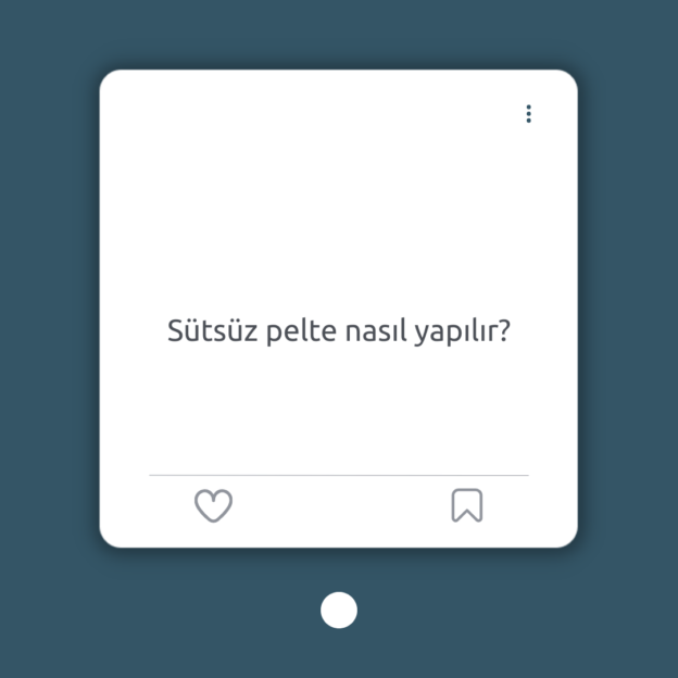 Sütsüz pelte nasıl yapılır? 1