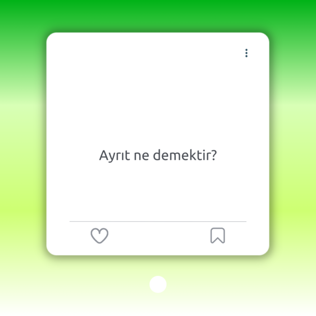 Ayrıt ne demektir? 1