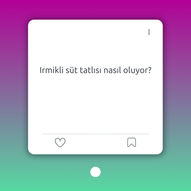 Irmikli süt tatlısı nasıl oluyor? 1