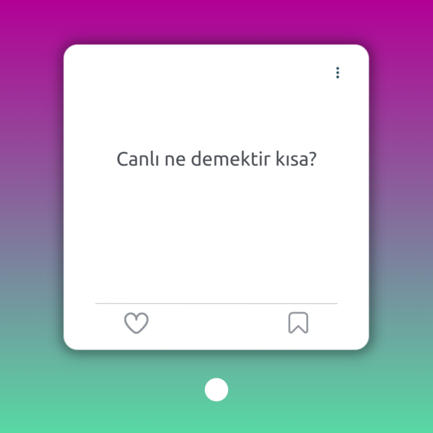 Canlı ne demektir kısa? 1