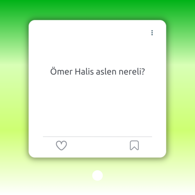 Ömer Halis aslen nereli? 1