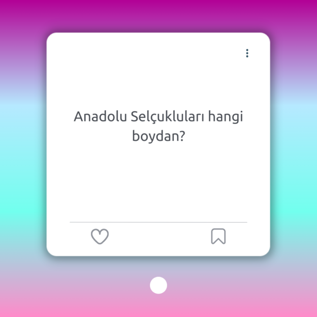 Anadolu Selçukluları hangi boydan? 1