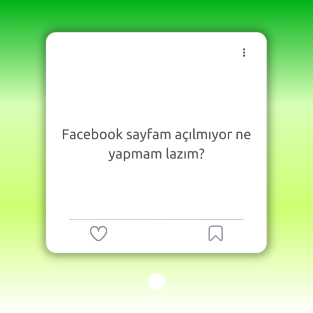 Facebook sayfam açılmıyor ne yapmam lazım? 1