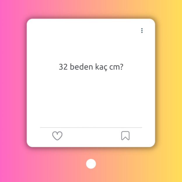 32 beden kaç cm? 1