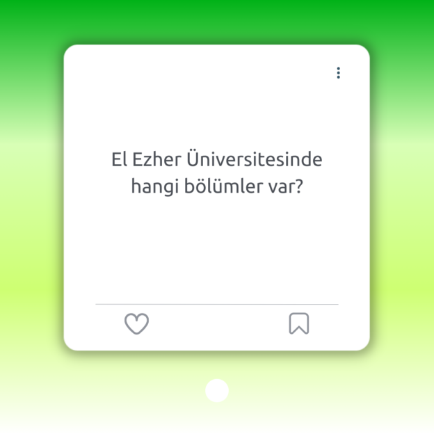 El Ezher Üniversitesinde hangi bölümler var? 1