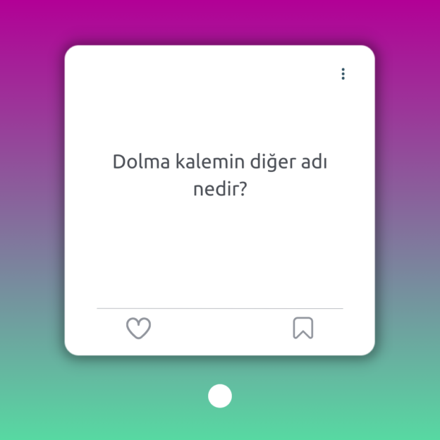 Dolma kalemin diğer adı nedir? 1