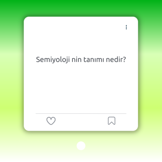 Semiyoloji nin tanımı nedir? 1