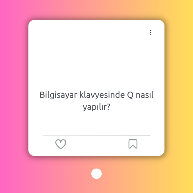 Bilgisayar klavyesinde Q nasıl yapılır? 1