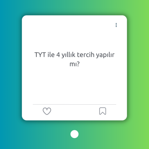 TYT ile 4 yıllık tercih yapılır mı? 1