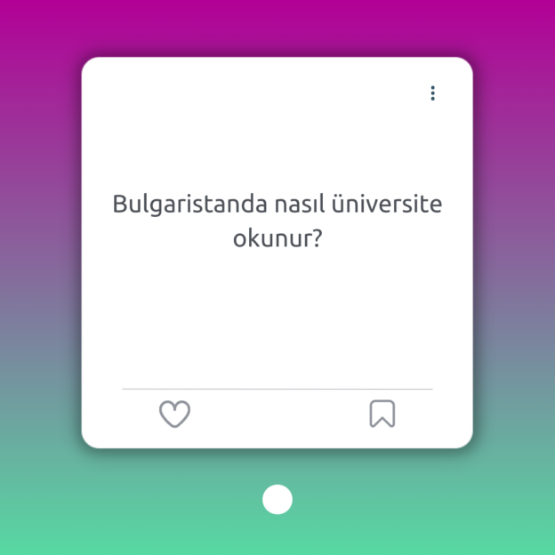 Bulgaristanda nasıl üniversite okunur? 1