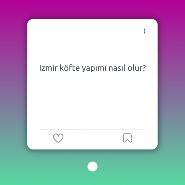 Izmir köfte yapımı nasıl olur? 1