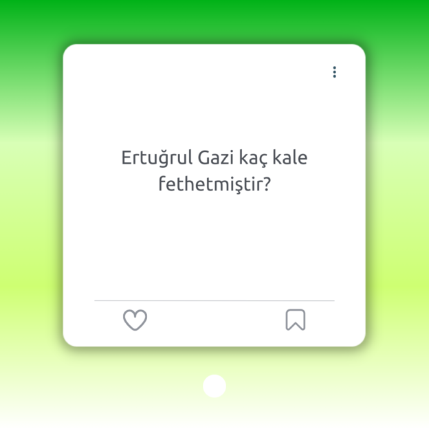 Ertuğrul Gazi kaç kale fethetmiştir? 1