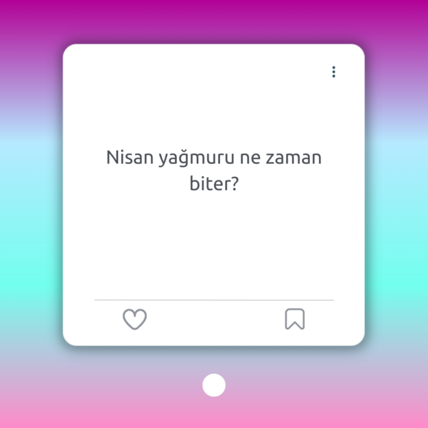 Nisan yağmuru ne zaman biter? 1