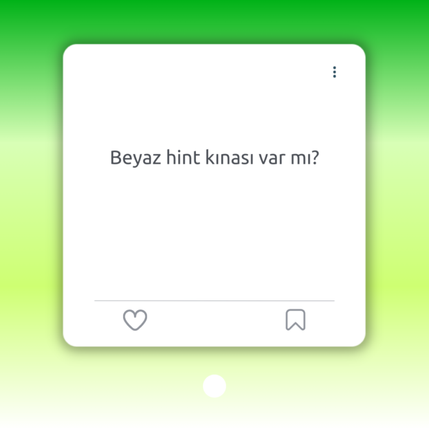 Beyaz hint kınası var mı? 1