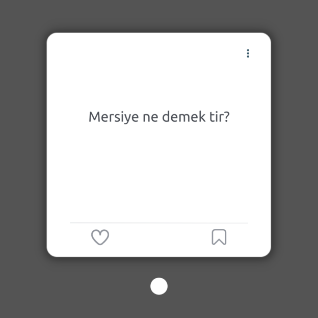 Mersiye ne demek tir? 1