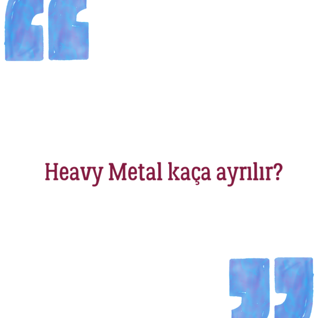 Heavy Metal kaça ayrılır? 1