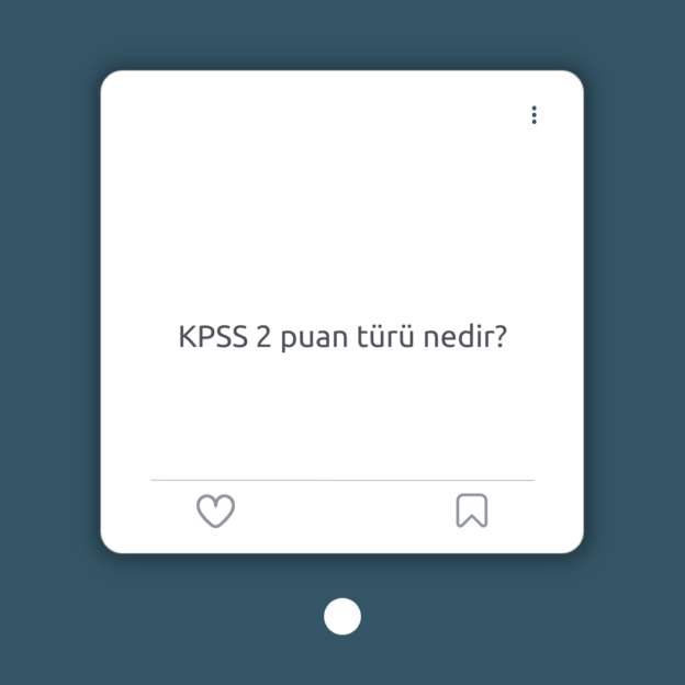 KPSS 2 puan türü nedir? 1