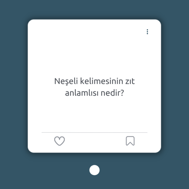 Neşeli kelimesinin zıt anlamlısı nedir? 1