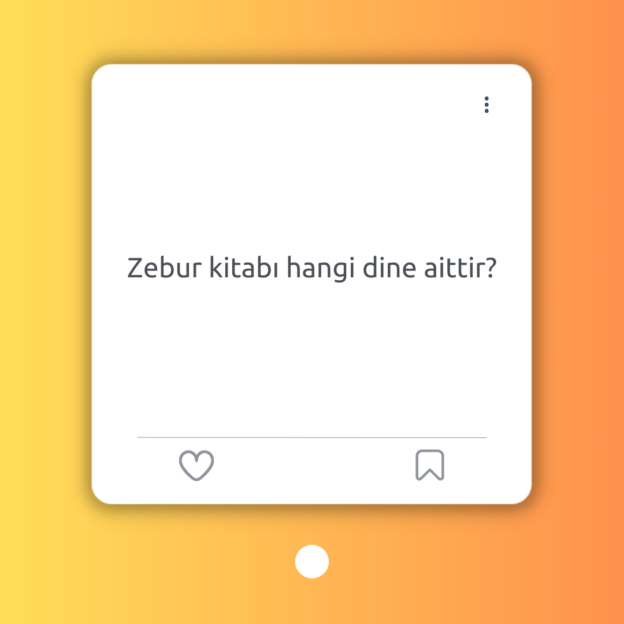 Zebur kitabı hangi dine aittir? 1