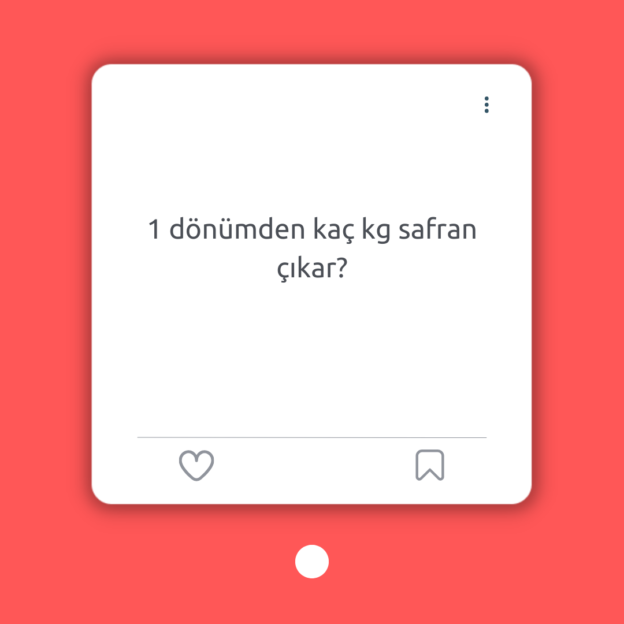 1 dönümden kaç kg safran çıkar? 1