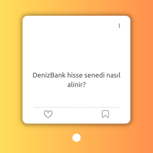 DenizBank hisse senedi nasıl alinir? 1