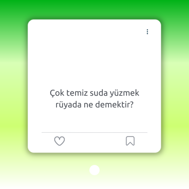 Çok temiz suda yüzmek rüyada ne demektir? 1