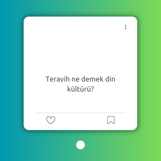 Teravih ne demek din kültürü? 1