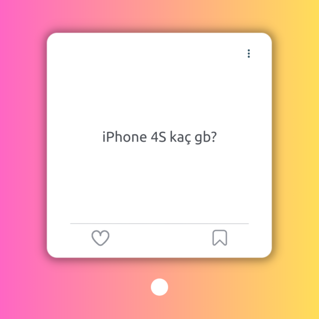 iPhone 4S kaç gb? 1