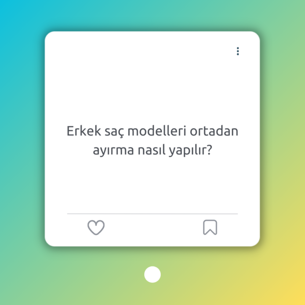 Erkek saç modelleri ortadan ayırma nasıl yapılır? 1