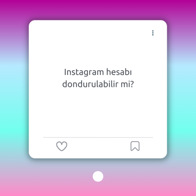 Instagram hesabı dondurulabilir mi? 1