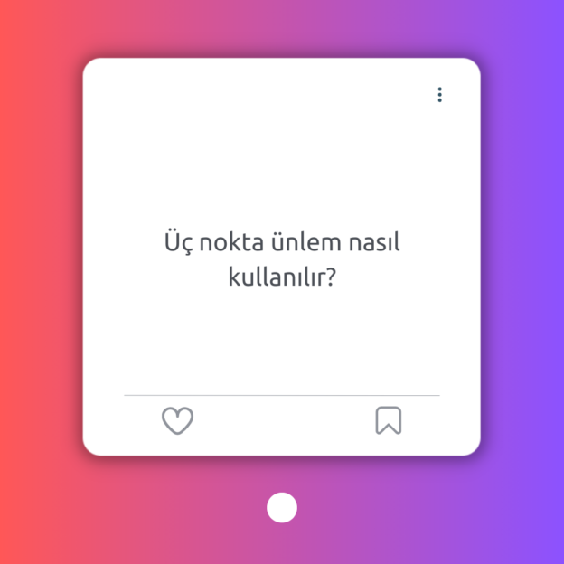 Üç nokta ünlem nasıl kullanılır? 1