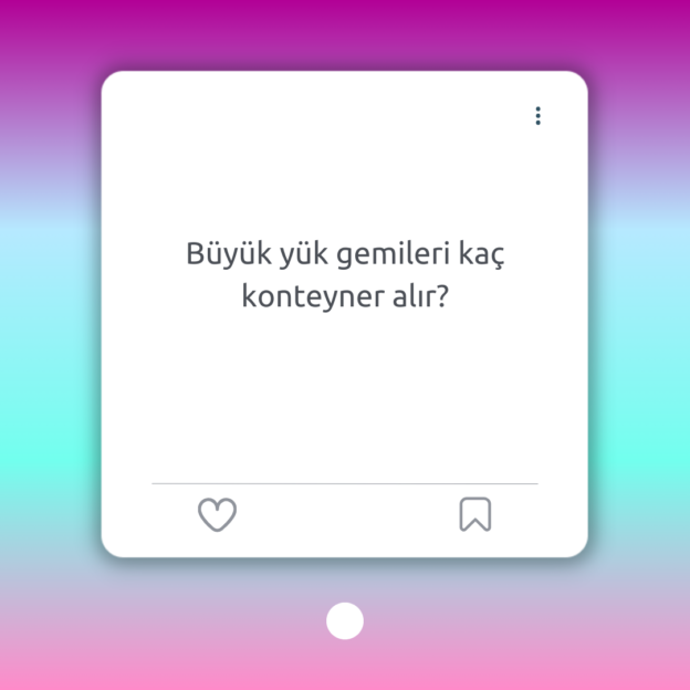 Büyük yük gemileri kaç konteyner alır? 1