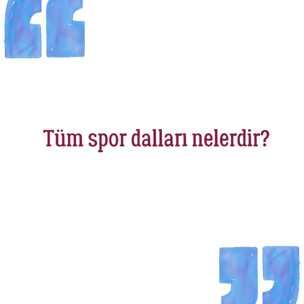 Tüm spor dalları nelerdir? 1