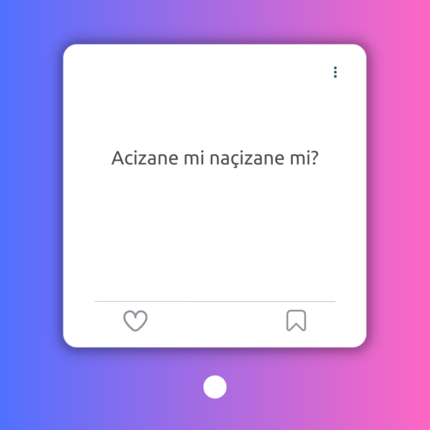 Acizane mi naçizane mi? 1