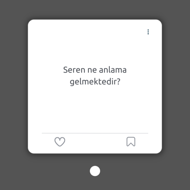 Seren ne anlama gelmektedir? 1