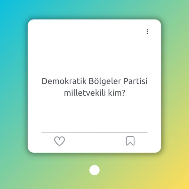 Demokratik Bölgeler Partisi milletvekili kim? 1