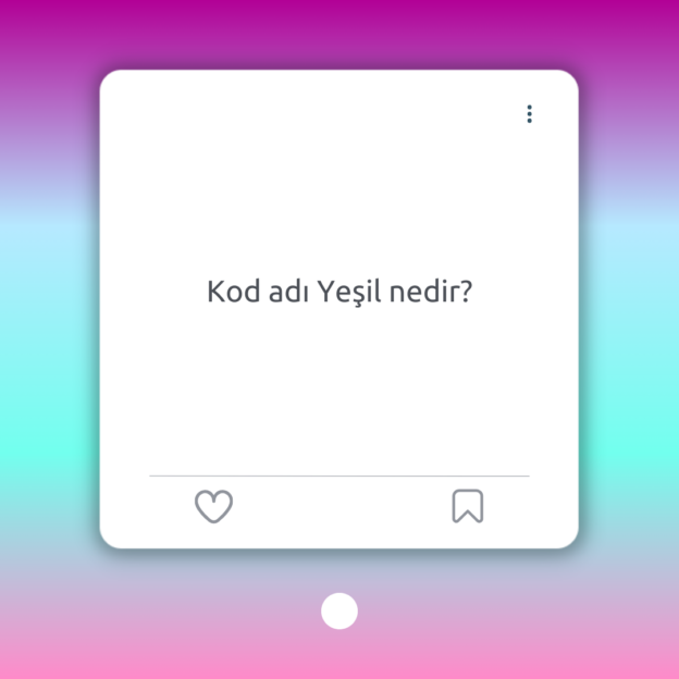 Kod adı Yeşil nedir? 1