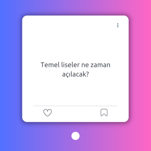 Temel liseler ne zaman açılacak? 1