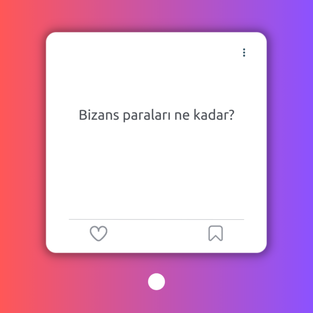 Bizans paraları ne kadar? 1