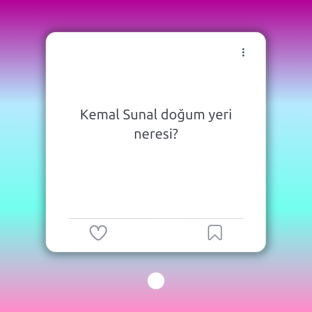 Kemal Sunal doğum yeri neresi? 1