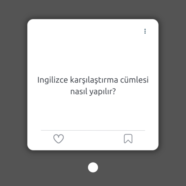 Ingilizce karşılaştırma cümlesi nasıl yapılır? 1