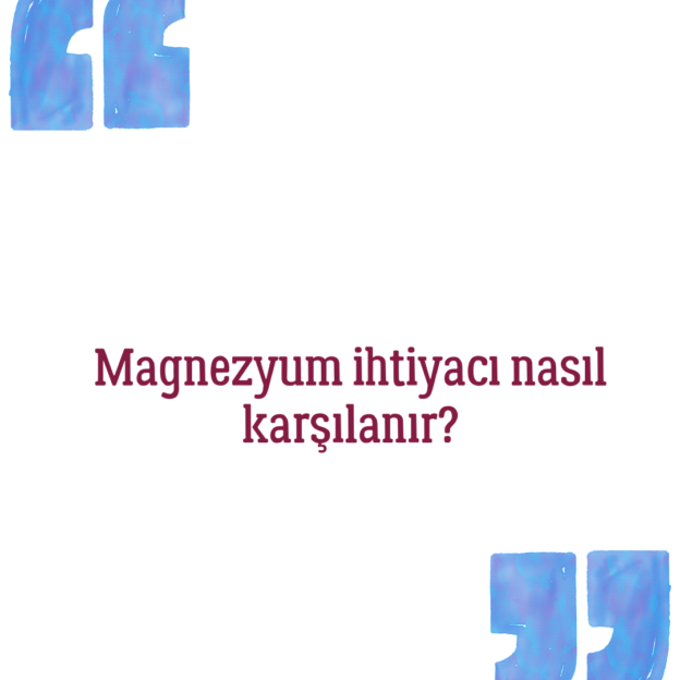 Magnezyum ihtiyacı nasıl karşılanır? 1