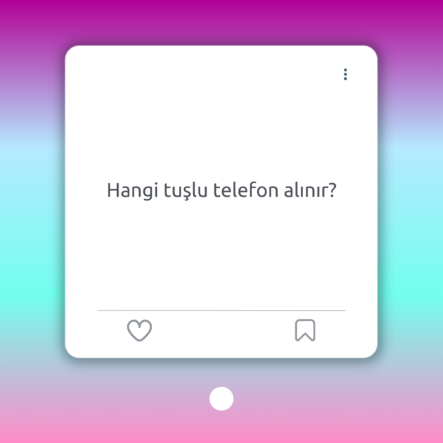 Hangi tuşlu telefon alınır? 1