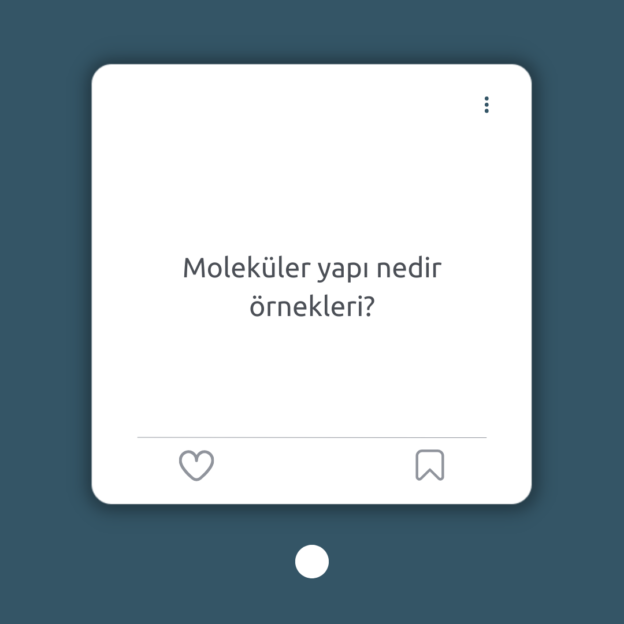 Moleküler yapı nedir örnekleri? 1